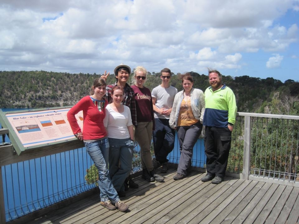 Group photo time at Blue Lake