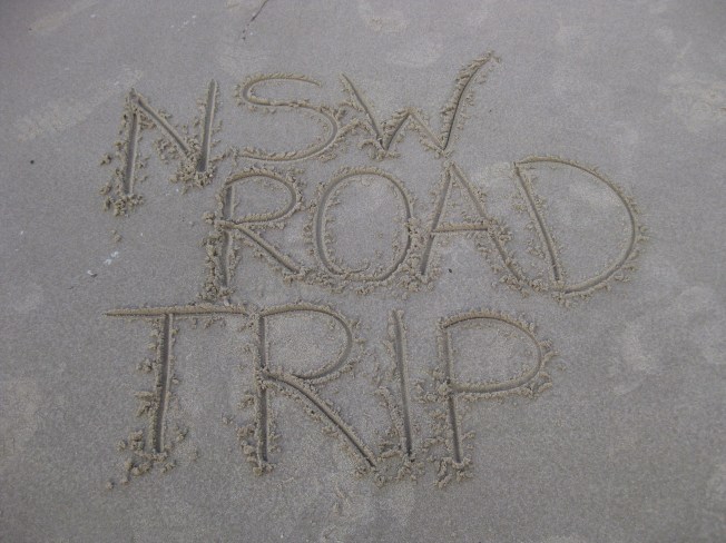 NSW Road Trip immortalised in the sand